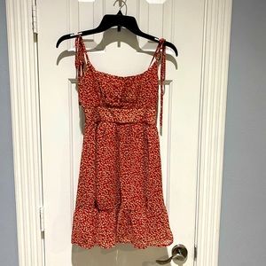 Princess Polly Bonnie mini maroon dress size 2